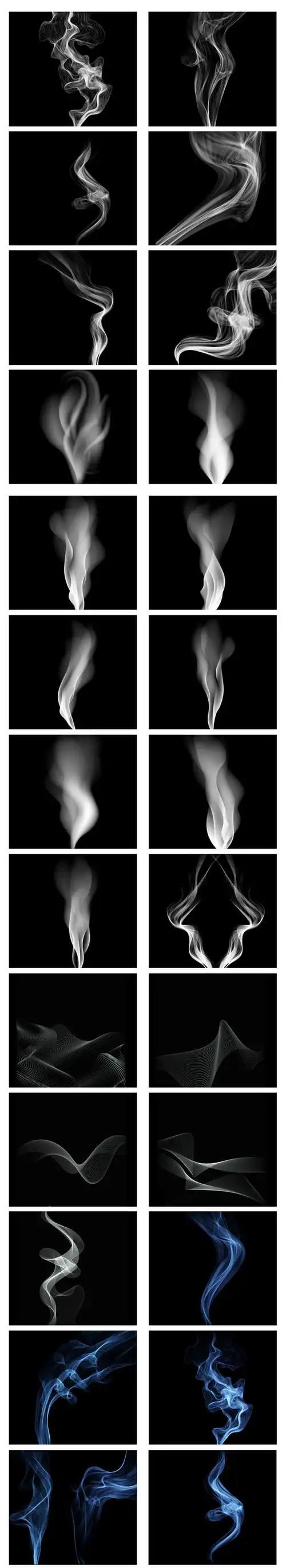 烟雾效果 抽烟 热气 黑烟雾 水墨云雾 黑烟 烟雾笔刷 烟 雾气 一