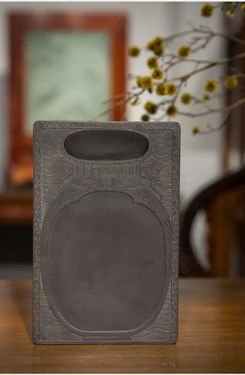 yaranculture清代太平有象端砚红木盒文玩古董收藏文房雅器砚台摆件