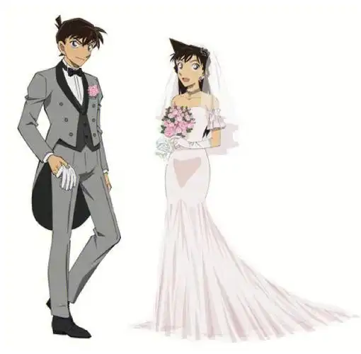新兰婚纱照名侦探柯南最新剧场版宣传图