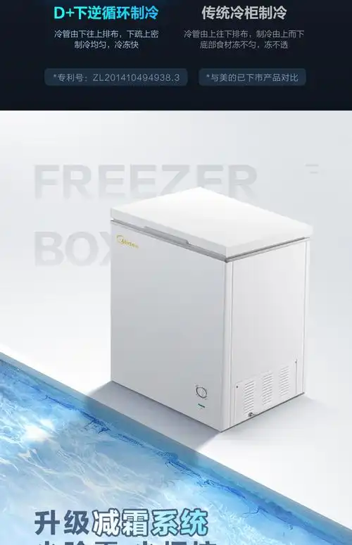 100升冰柜家用小型节能保鲜冷柜商用冷藏冷冻两用迷你小冰箱 白色100l