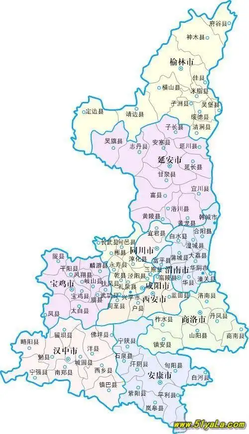 陕西旅游地图图片