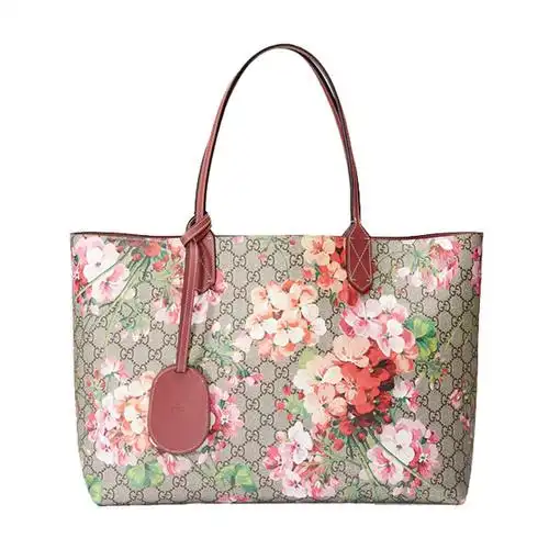 gucci古驰新款双面gg花卉印花中号彩色女士牛皮单肩包368568cu7108693