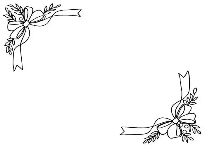 板报简花边简笔画