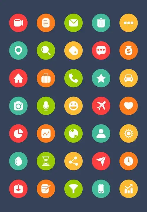 一套彩色化小图标