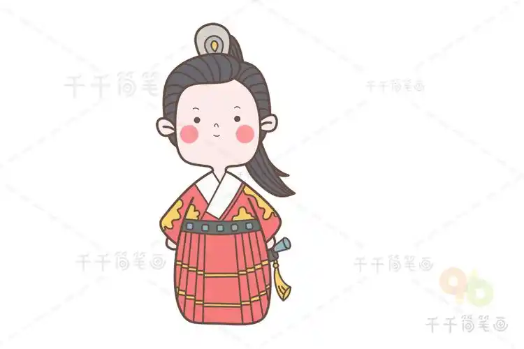 明朝飞鱼服图片_古风人物简笔画