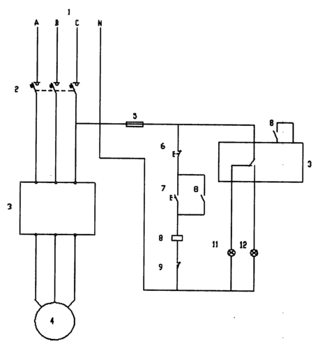 cn201025700y_鼓风机盘车电机操作电路失效