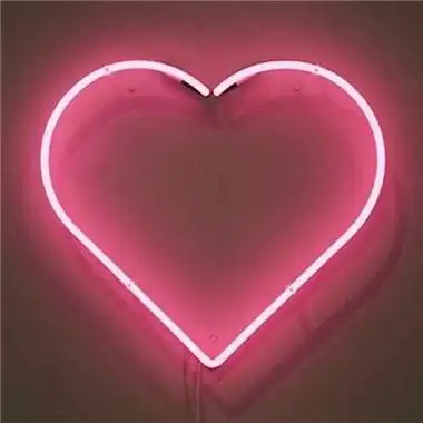 夜色下的霓虹灯爱心头像高清