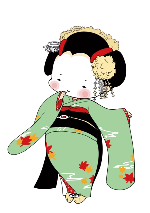 矢量日本樱花节手绘插画樱花元素