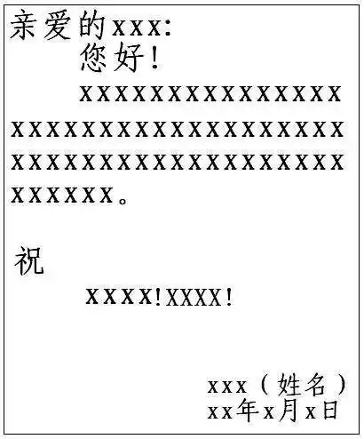 写信格式 ?(图片)