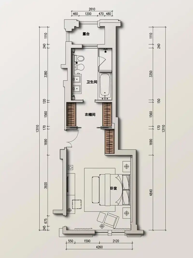 装修干货|【主卧】平面设计(1).主卧:  主卧区别于次卧, - 抖音