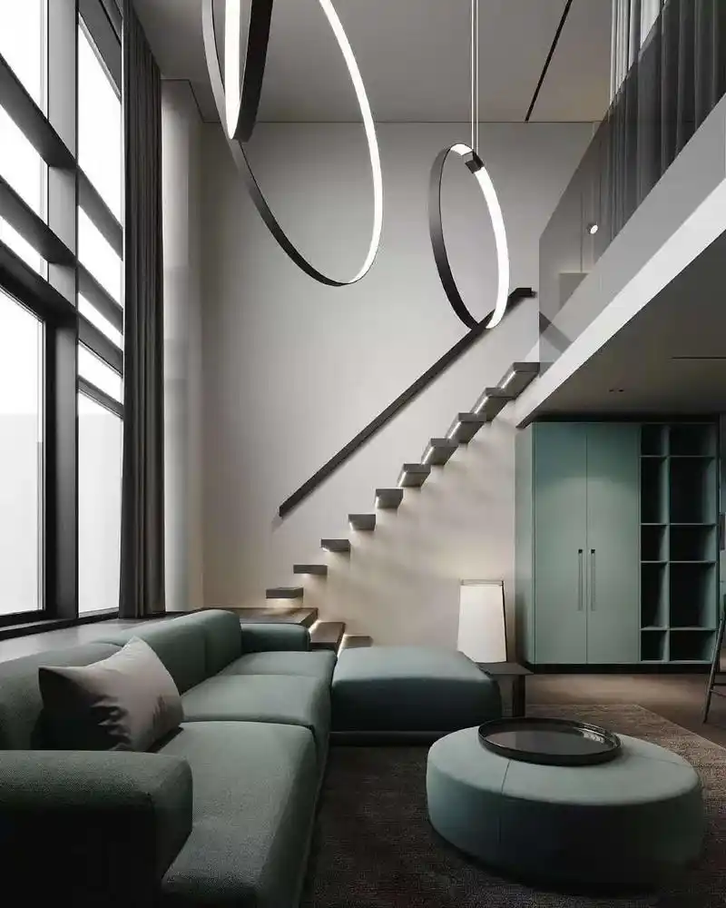 后现代风格loft装修设计效果图 家装案例