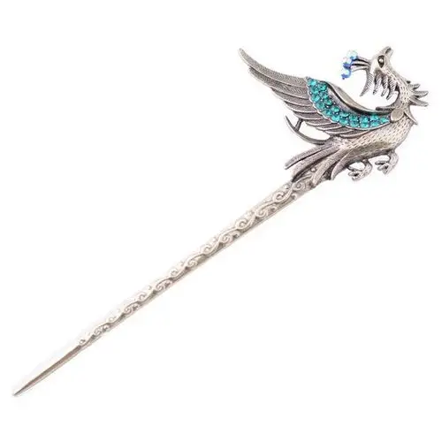 [如梦霓裳]汉服饰品 凤凰水钻发簪 古风簪子 发饰 头饰-淘宝@北坤人