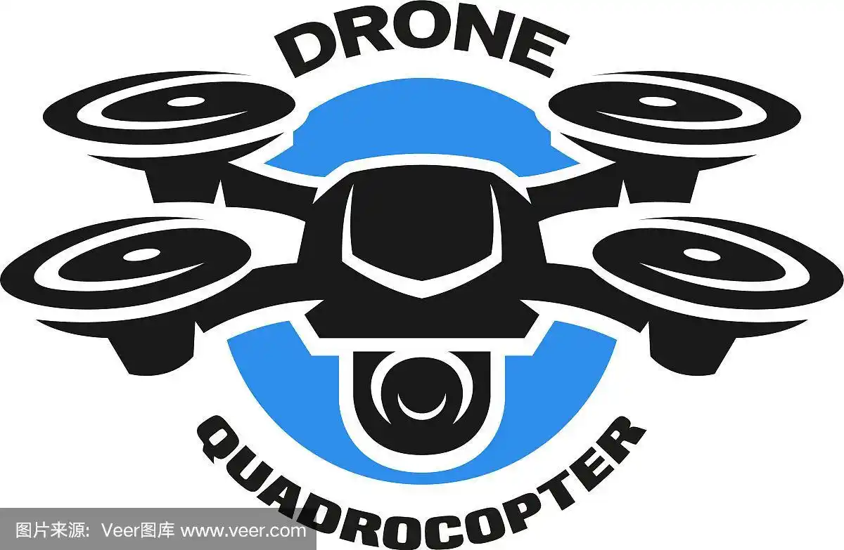 视频无人机四旋翼机的标志