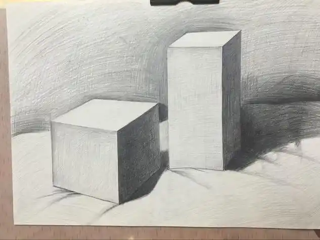 立体图形素描 立体图形素描画图片大全