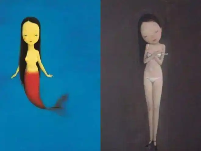 刘野从晚晚身上汲取了很多灵感,他的多幅作品都是以晚晚为原型创作.