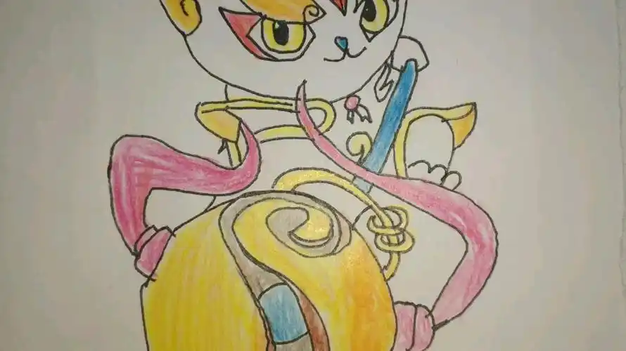 手绘京剧猫白糖