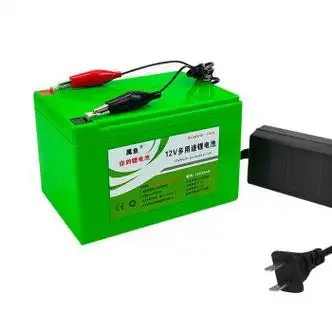 属鱼品牌电动喷雾器充电锂电池12v大容量打药机蓄电瓶 6安品字头充电