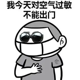 我今天对空气过敏不能出门