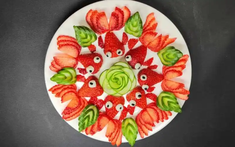 创意果蔬拼盘教程,一看就会