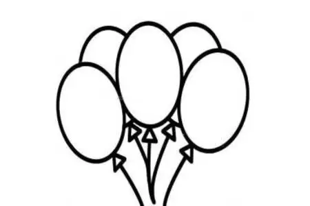 手工专题气球简笔画