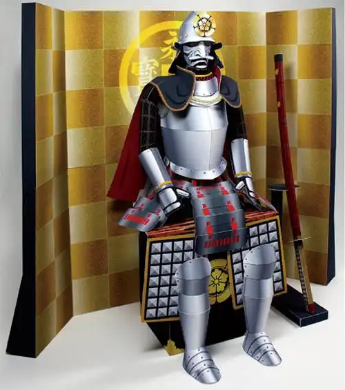 战国武将具足织田信长纸模型