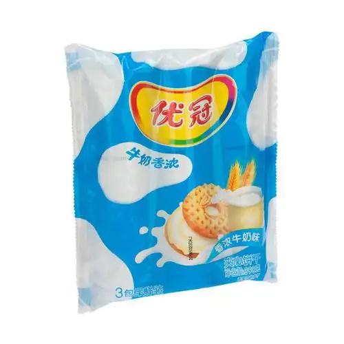优冠牛奶特浓夹心饼干390g囤货必备牛奶味新老包装随机发货