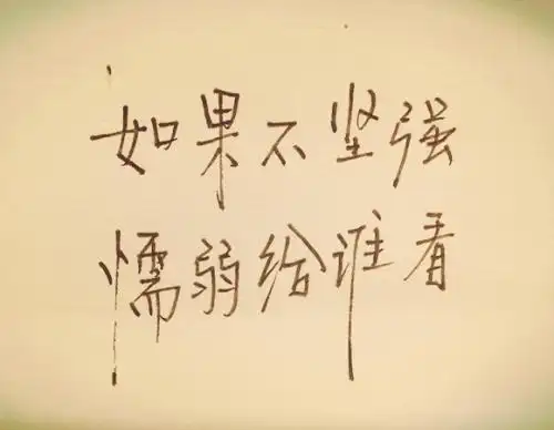 坚强不是忍着眼泪不哭而是哭了以后振作