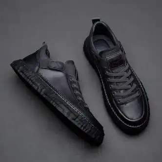 轻奢品牌帆布鞋男鞋夏季新款简约休闲鞋子男潮流百搭平底单鞋男灰色40