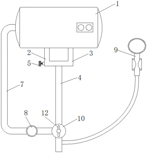一种基于三向阀控制的回流式恒温五金花洒的制作方法