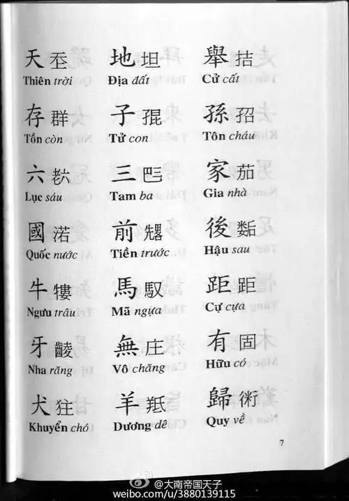 喃字越南民族自己发明的文字最后被罗马字代替