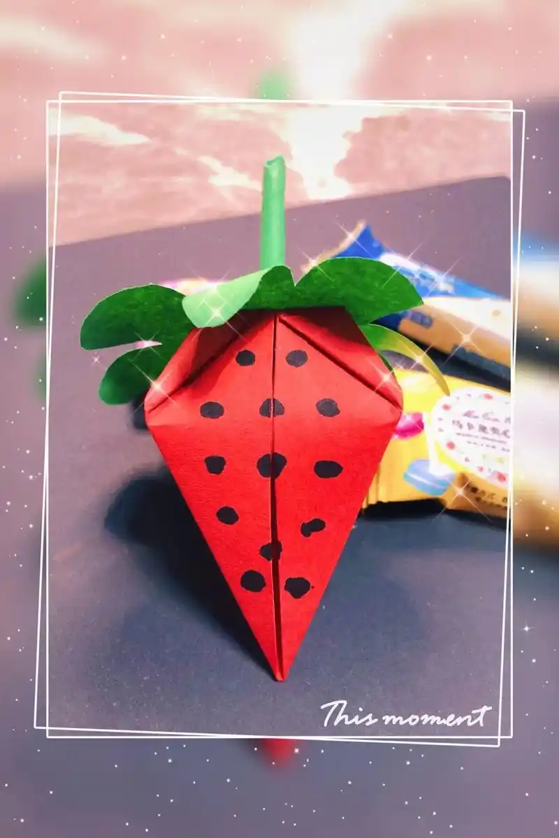 草莓糖果盲盒,详细版折纸教程已上线～#图文热搜词创作任务 # - 抖音