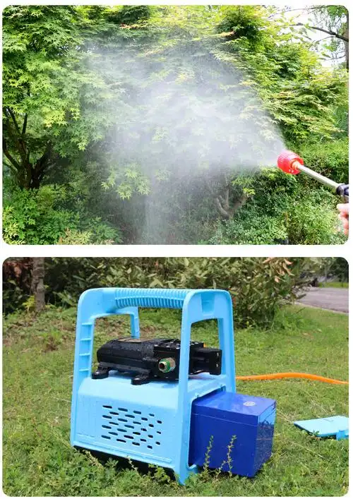 适用于手提式充电果树打药机农用电动喷雾器抽水洗车机高压隔膜双泵