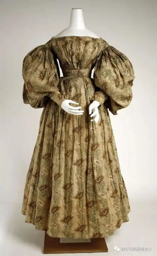 西洋服装19世纪时期美国服饰纯实物图片