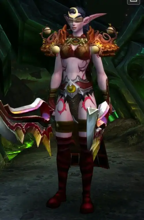 [皮甲]女血精灵dh红色幻化(终极版)