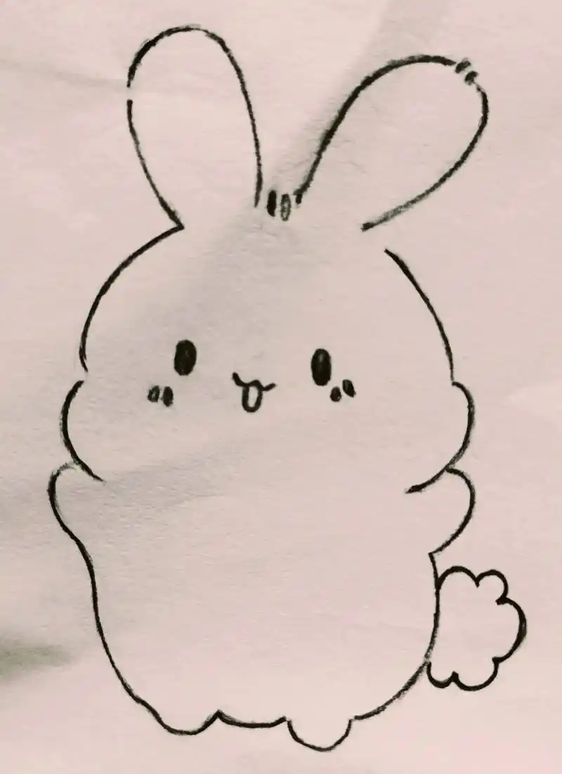 兔子简笔画.临摹@么么(小红书)
#兔子#可爱#简笔画教程