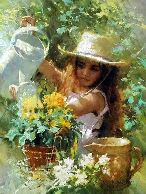 色彩斑斓的西部:美国现实主义画家 c · michael dudash 人物油画作品