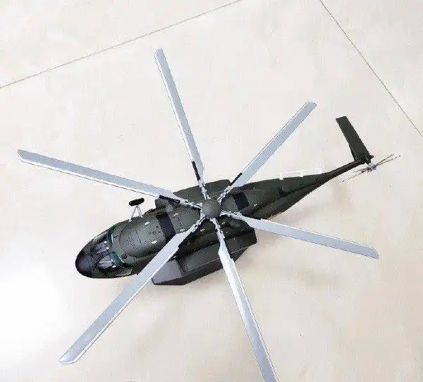 航空工业公开直8l宽体型直升机模型 或表明该直升机交付部队已指日可