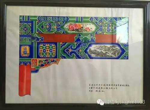 古建筑彩绘,棺材绘画!