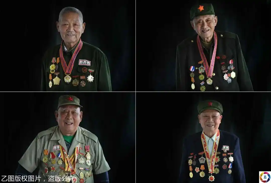 老兵的微笑让人动容一组老兵肖像时隔5年少了十几人