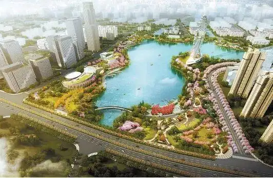 晋安湖效果图在福州城区,以水为主题的公园,要数在建的晋安湖公园关注