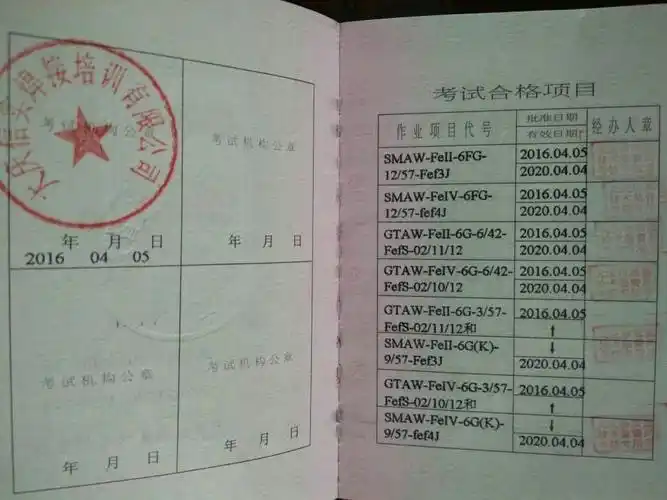 学手工焊二保焊氩弧焊考取焊工压力容器证到驻马店远大职业学校
