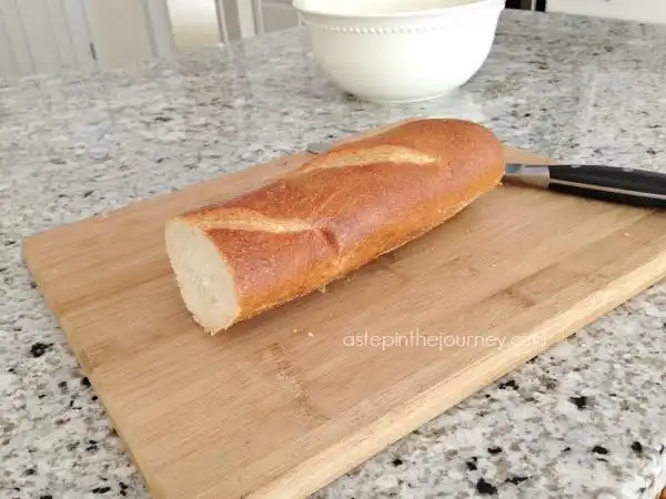 they start with french bread.