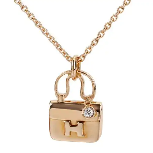 hermes(爱马仕) 经典款constance amulette系列18k金单钻