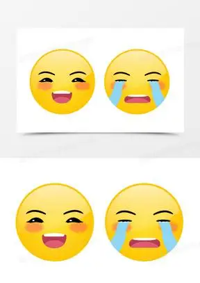 笑脸哭脸表情哭笑面具emoji表情表情包