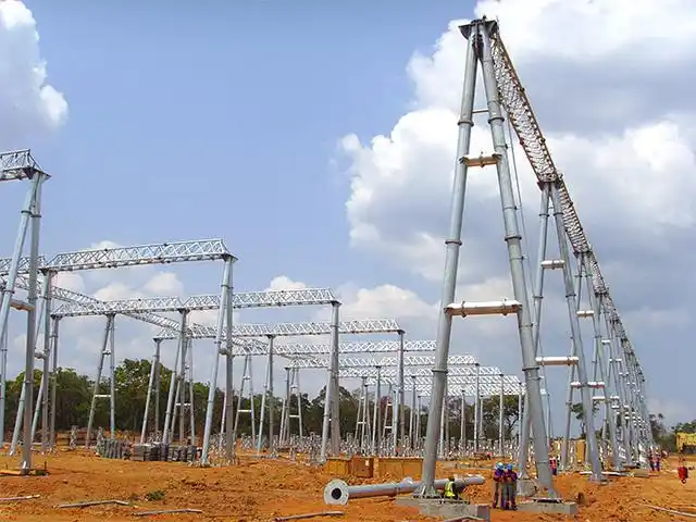 赞比亚变电站构架