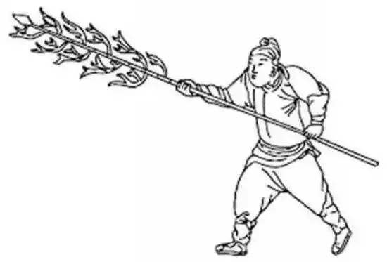 上图_ 狼筅,戚家军使用的武器除了长枪,狼筅等冷兵器,戚家军还在作战