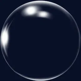 半透明白色干净泡泡