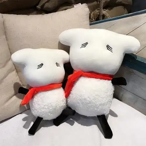 易烊千玺微博手绘一只羊抱枕靠垫毛绒玩具生日生日会毛绒布艺类玩具