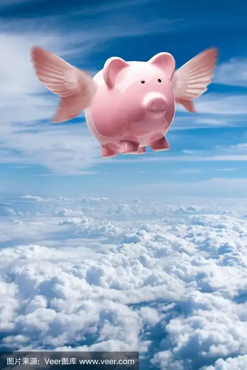 当猪飞:飞翔的小猪在蓝天