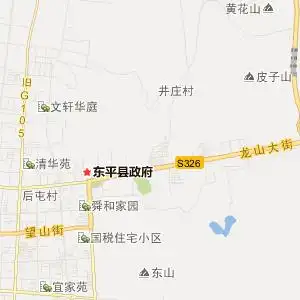 泰安市东平县地图